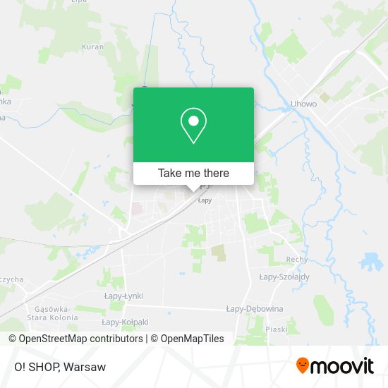 O! SHOP map