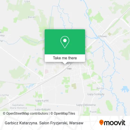 Карта Garbicz Katarzyna. Salon Fryzjerski