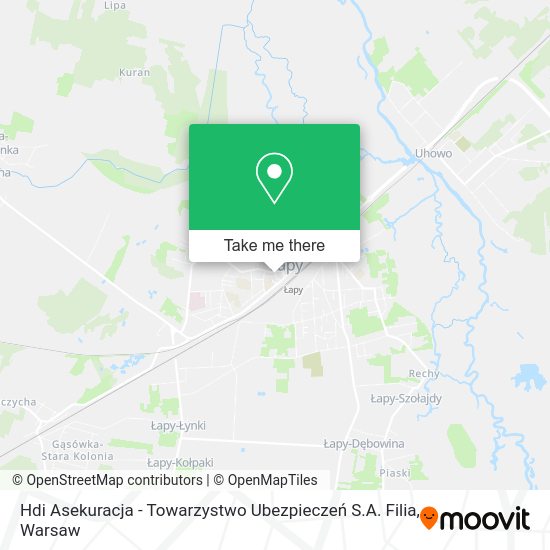 Hdi Asekuracja - Towarzystwo Ubezpieczeń S.A. Filia map