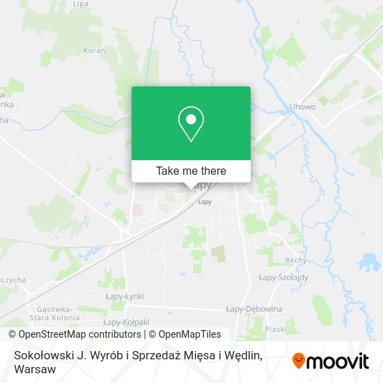 Sokołowski J. Wyrób i Sprzedaż Mięsa i Wędlin map