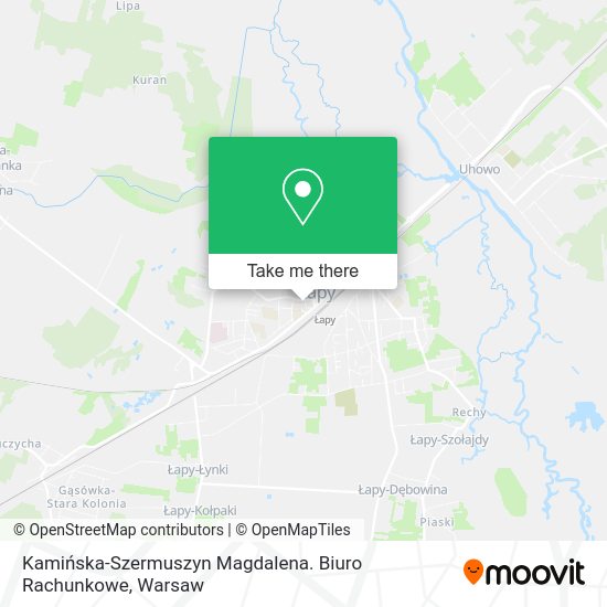 Kamińska-Szermuszyn Magdalena. Biuro Rachunkowe map