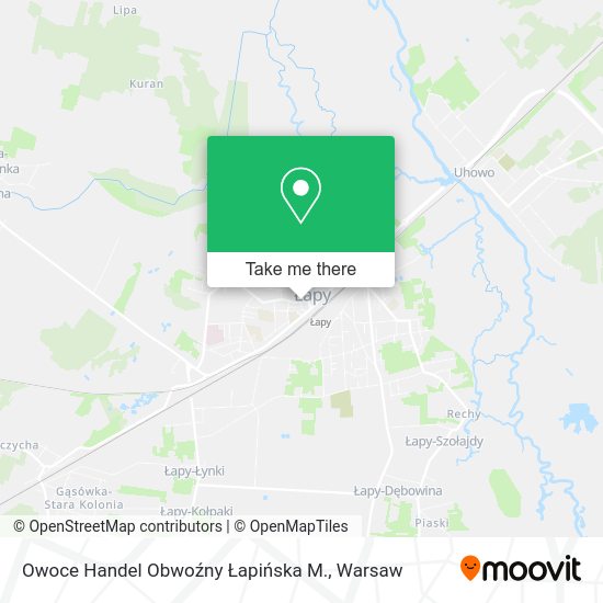 Owoce Handel Obwoźny Łapińska M. map