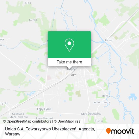 Uniqa S.A. Towarzystwo Ubezpieczeń. Agencja map