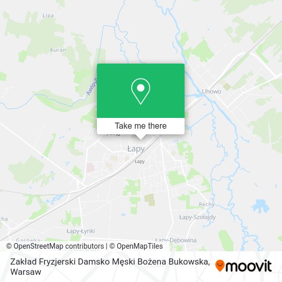 Zakład Fryzjerski Damsko Męski Bożena Bukowska map