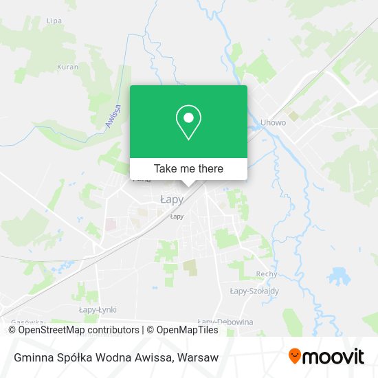 Gminna Spółka Wodna Awissa map