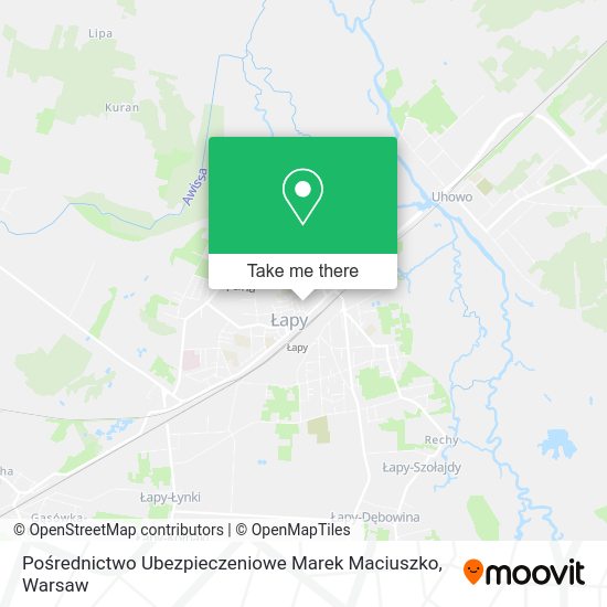 Pośrednictwo Ubezpieczeniowe Marek Maciuszko map