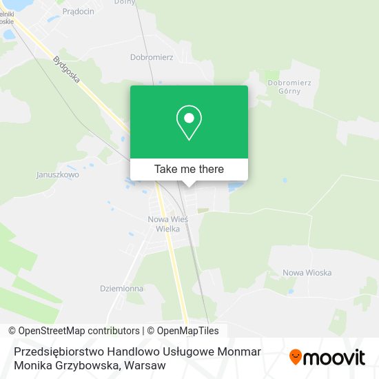 Przedsiębiorstwo Handlowo Usługowe Monmar Monika Grzybowska map