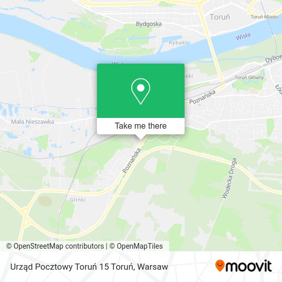 Urząd Pocztowy Toruń 15 Toruń map