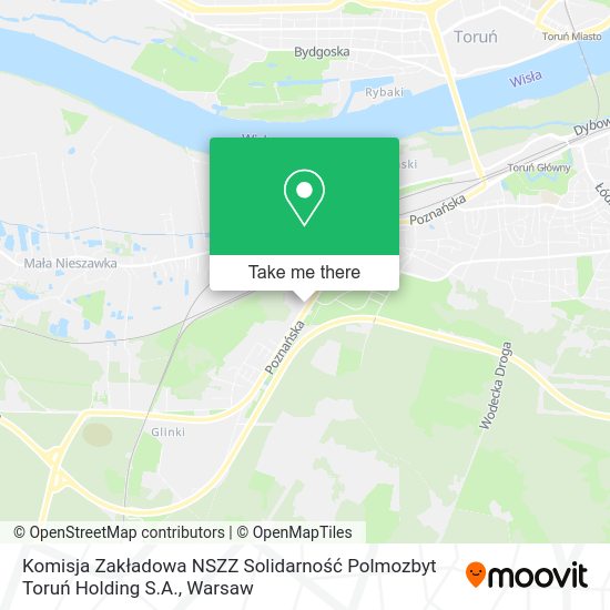 Komisja Zakładowa NSZZ Solidarność Polmozbyt Toruń Holding S.A. map