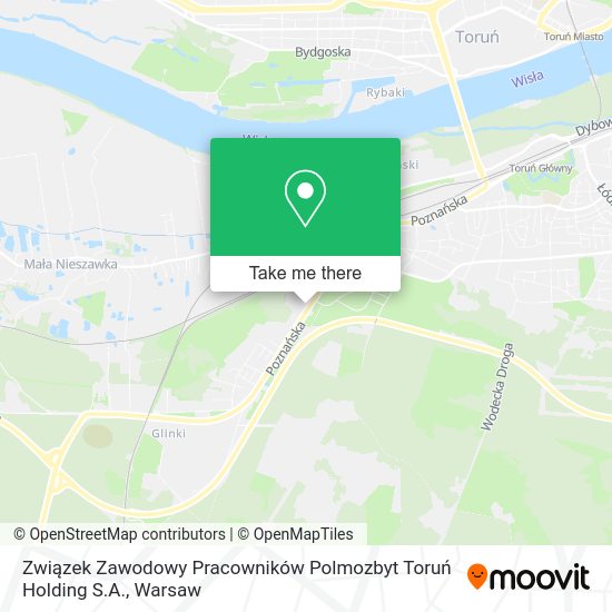 Карта Związek Zawodowy Pracowników Polmozbyt Toruń Holding S.A.