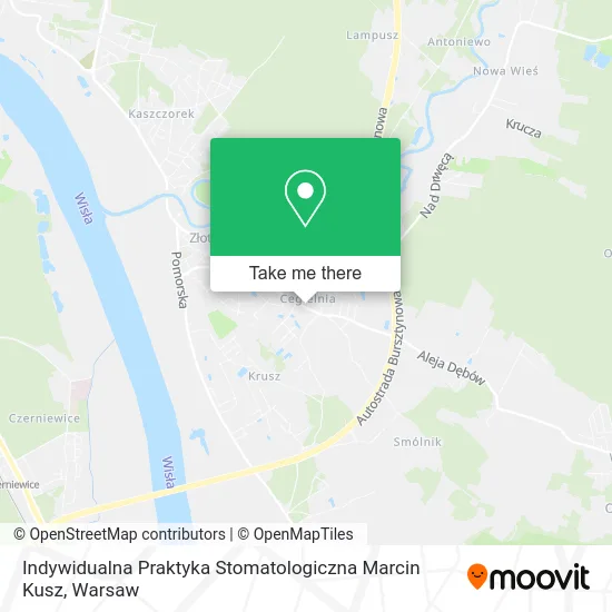 Карта Indywidualna Praktyka Stomatologiczna Marcin Kusz