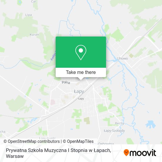 Prywatna Szkoła Muzyczna I Stopnia w Łapach map