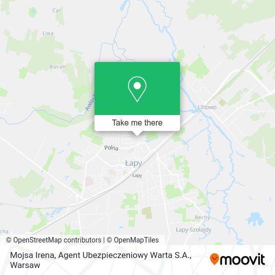 Mojsa Irena, Agent Ubezpieczeniowy Warta S.A. map