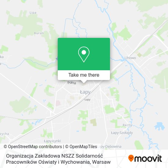 Organizacja Zakładowa NSZZ Solidarność Pracowników Oświaty i Wychowania map