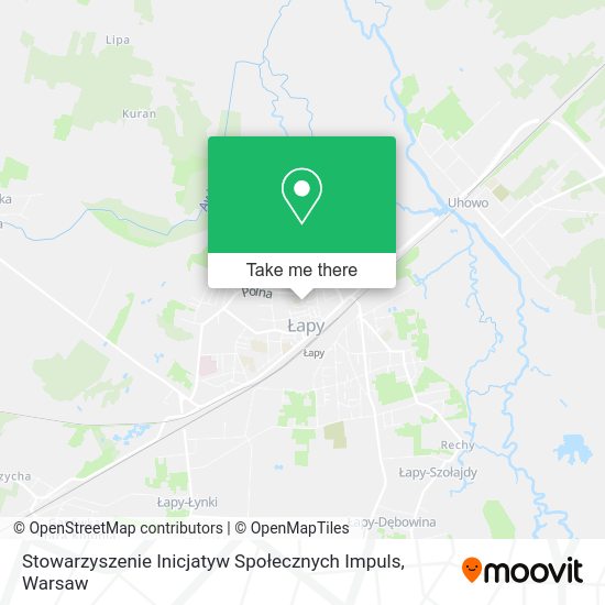 Stowarzyszenie Inicjatyw Społecznych Impuls map