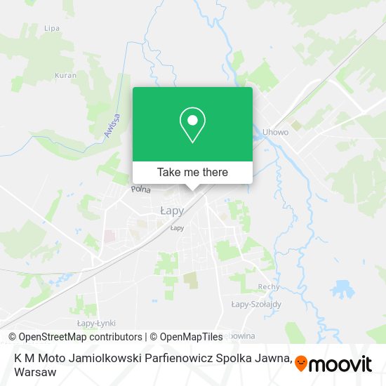 Карта K M Moto Jamiolkowski Parfienowicz Spolka Jawna