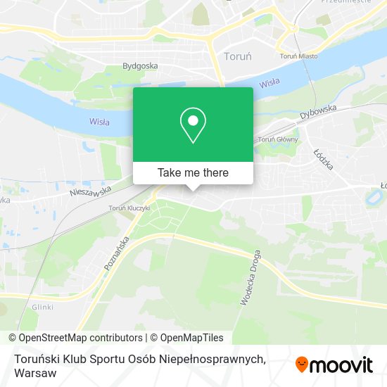 Toruński Klub Sportu Osób Niepełnosprawnych map