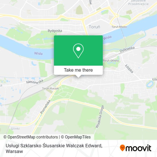 Usługi Szklarsko Ślusarskie Walczak Edward map