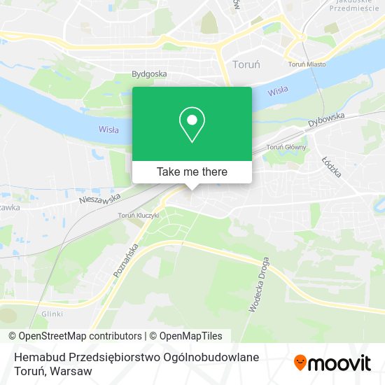 Hemabud Przedsiębiorstwo Ogólnobudowlane Toruń map