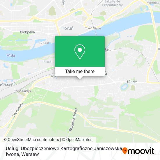 Usługi Ubezpieczeniowe Kartograficzne Janiszewska Iwona map