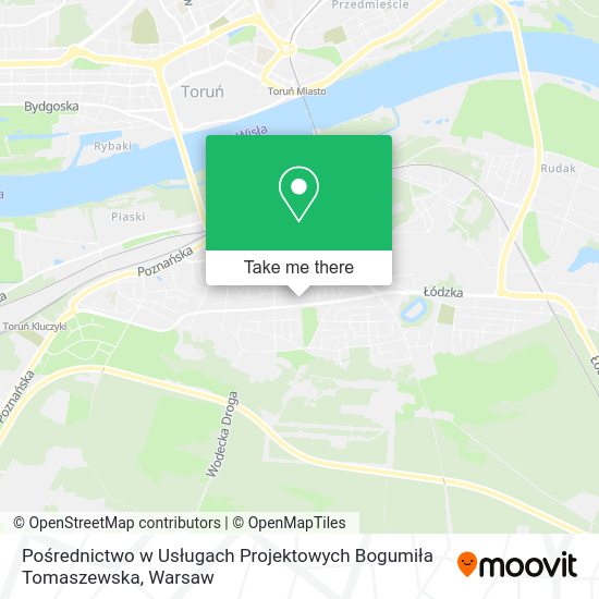 Pośrednictwo w Usługach Projektowych Bogumiła Tomaszewska map