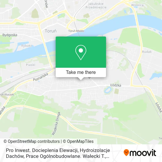 Карта Pro Inwest. Docieplenia Elewacji, Hydroizolacje Dachów, Prace Ogólnobudowlane. Wałecki T.