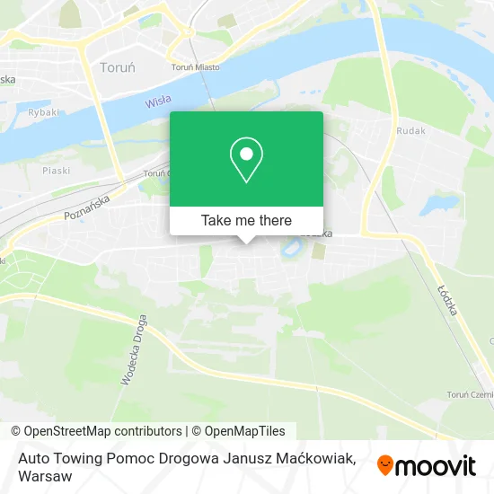 Карта Auto Towing Pomoc Drogowa Janusz Maćkowiak