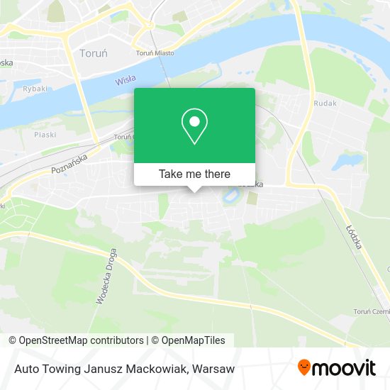 Карта Auto Towing Janusz Mackowiak