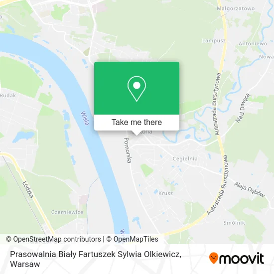 Карта Prasowalnia Biały Fartuszek Sylwia Olkiewicz