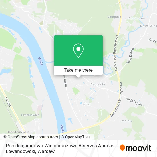 Карта Przedsiębiorstwo Wielobranżowe Alserwis Andrzej Lewandowski