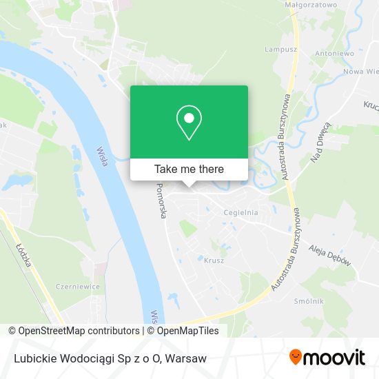 Lubickie Wodociągi Sp z o O map