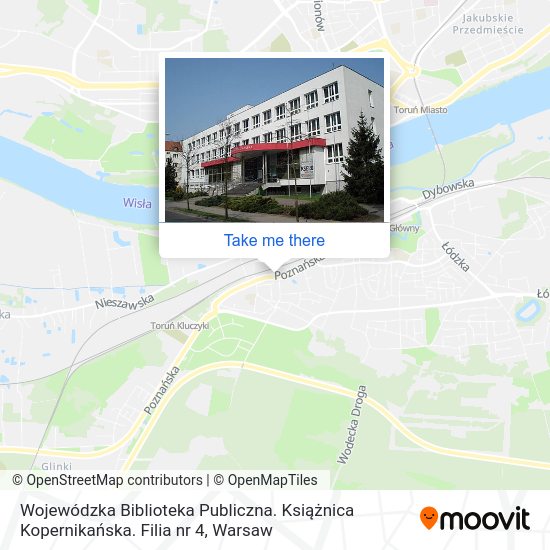 Wojewódzka Biblioteka Publiczna. Książnica Kopernikańska. Filia nr 4 map