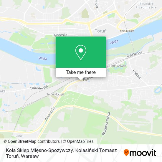 Kola Sklep Mięsno-Spożywczy. Kolasiński Tomasz Toruń map