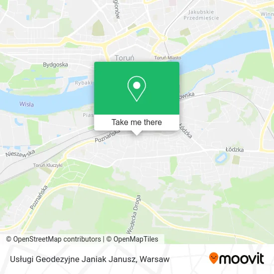 Карта Usługi Geodezyjne Janiak Janusz