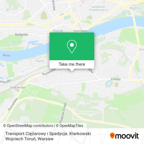 Transport Ciężarowy i Spedycja. Klarkowski Wojciech Toruń map