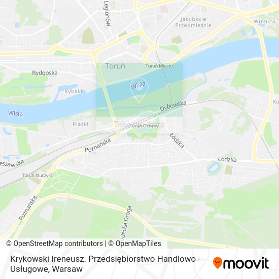 Krykowski Ireneusz. Przedsiębiorstwo Handlowo - Usługowe map