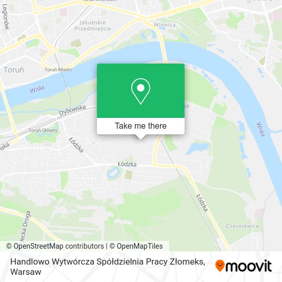 Handlowo Wytwórcza Spółdzielnia Pracy Złomeks map