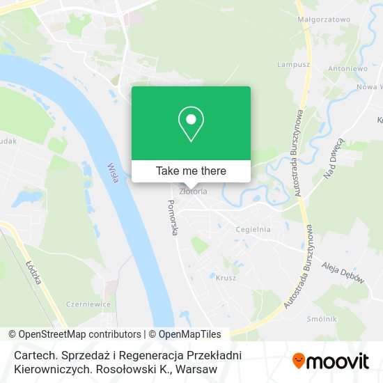 Cartech. Sprzedaż i Regeneracja Przekładni Kierowniczych. Rosołowski K. map