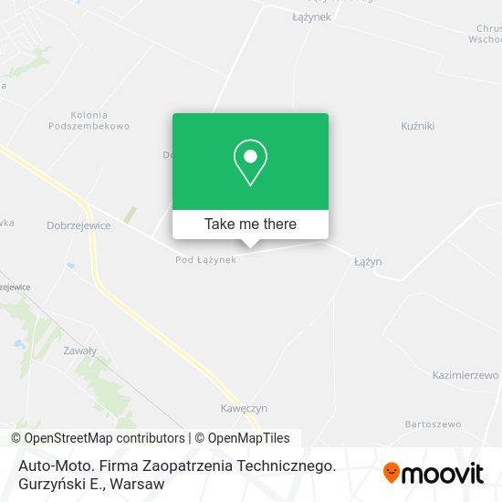 Карта Auto-Moto. Firma Zaopatrzenia Technicznego. Gurzyński E.