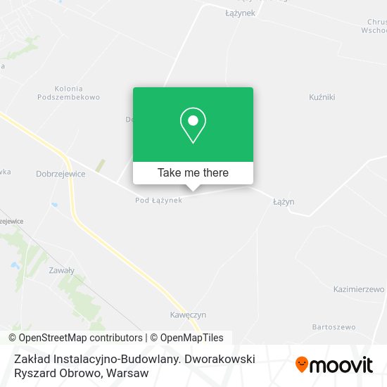 Карта Zakład Instalacyjno-Budowlany. Dworakowski Ryszard Obrowo