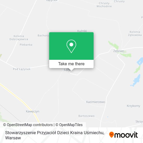 Stowarzyszenie Przyjaciół Dzieci Kraina Uśmiechu map