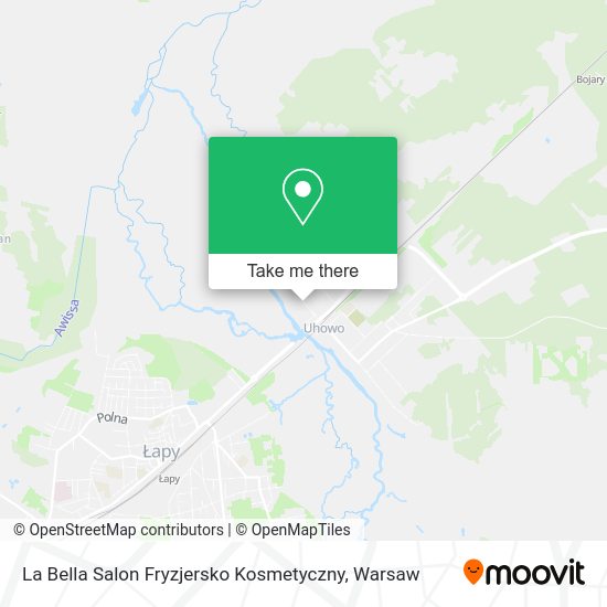 Карта La Bella Salon Fryzjersko Kosmetyczny