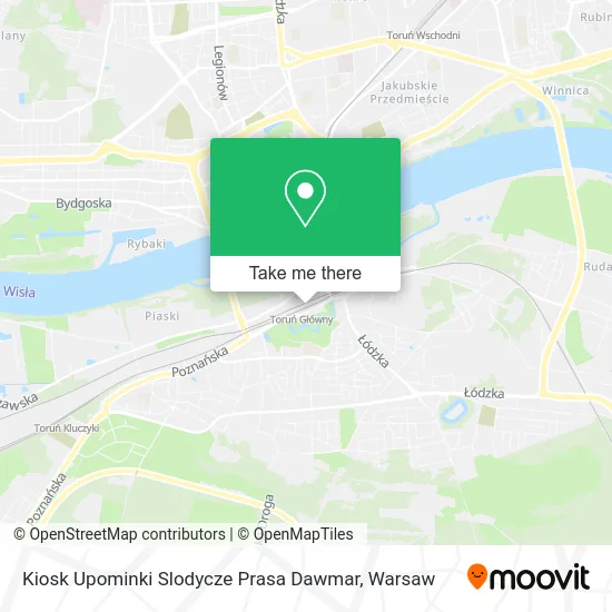 Карта Kiosk Upominki Slodycze Prasa Dawmar