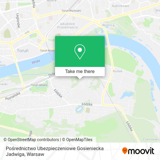 Pośrednictwo Ubezpieczeniowe Gosieniecka Jadwiga map