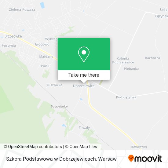 Карта Szkoła Podstawowa w Dobrzejewicach