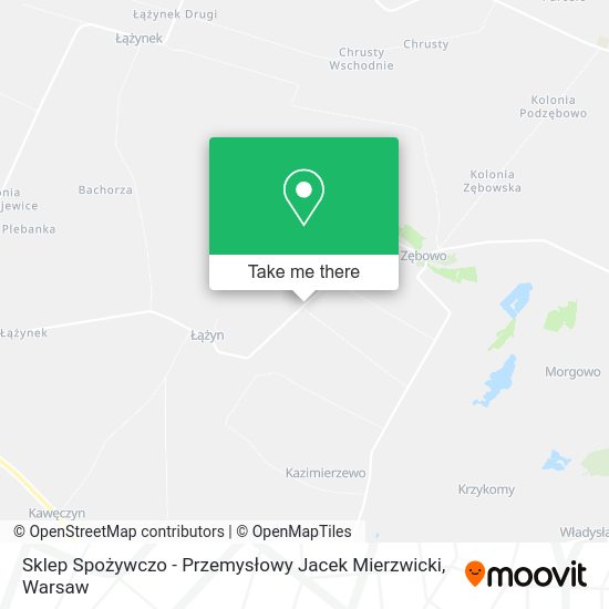 Sklep Spożywczo - Przemysłowy Jacek Mierzwicki map