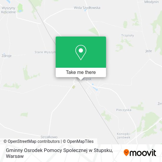 Карта Gminny Osrodek Pomocy Spolecznej w Stupsku