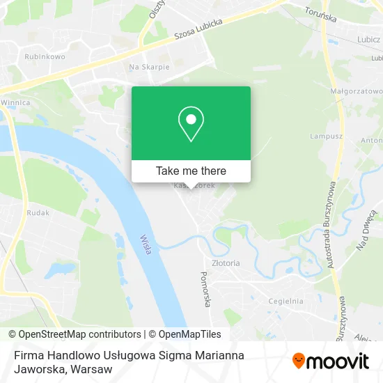 Карта Firma Handlowo Usługowa Sigma Marianna Jaworska