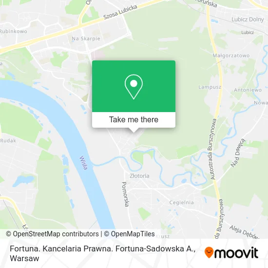 Карта Fortuna. Kancelaria Prawna. Fortuna-Sadowska A.
