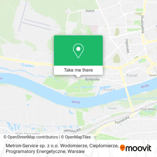 Карта Metron-Service sp. z o.o. Wodomierze, Ciepłomierze, Programatory Energetyczne